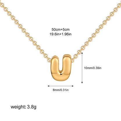 English Letter Simple High-grade Stainless Steel Necklaces