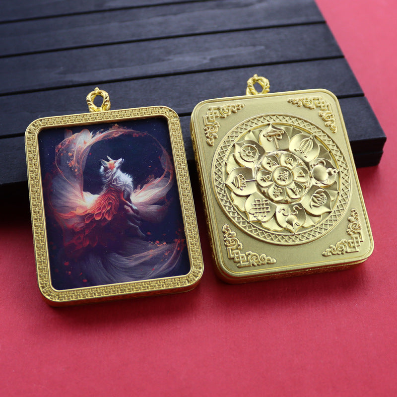 Ethnic Style Golden Fox Previous Life Pendants