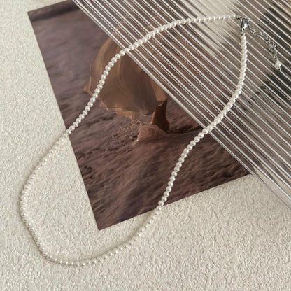 Women's Pearl Twin Sterling Sier Light Luxury Necklaces