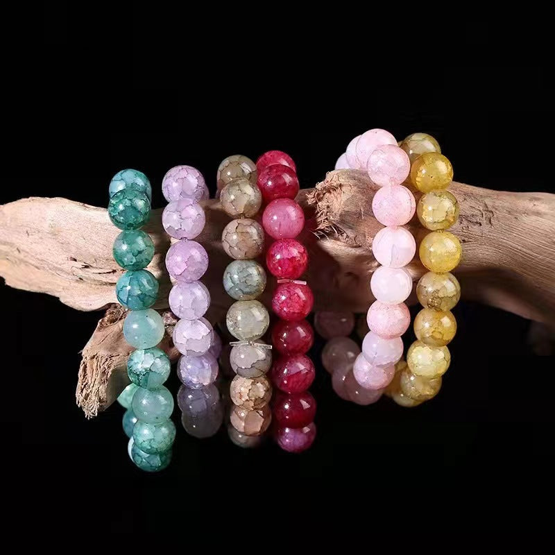 Cracked Cystal Crack Bead Fresh Girlfriends Bracelets