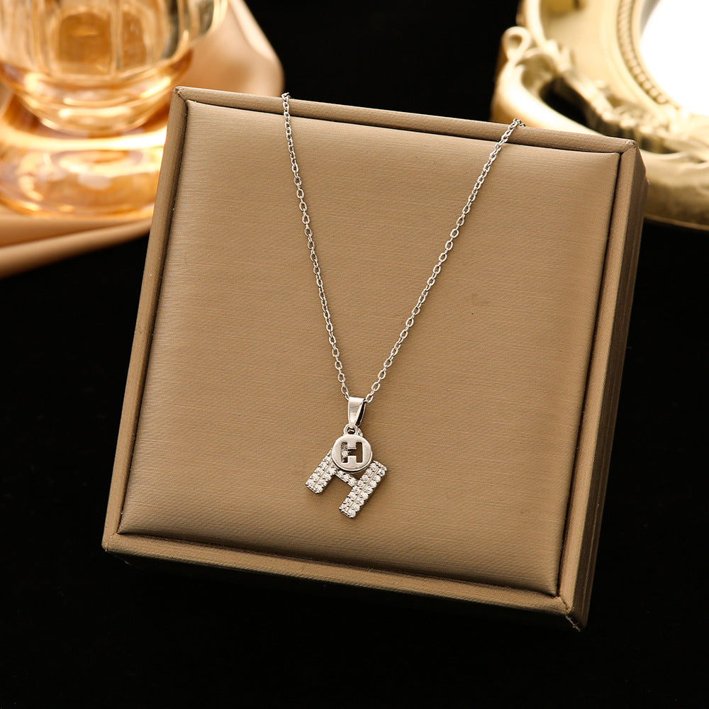 Women's Steel Ornament Design High-grade Light Luxury Necklaces