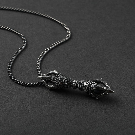Women's & Men's Chiba Retro Vajra Thai Sier Lovers Pendants