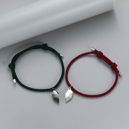 Couple Pair Of Lovers Stone Magnetic Bracelets