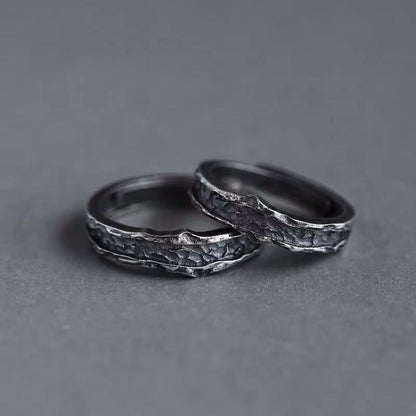 Simple Personalized Cold Style Retro Distressed Rings