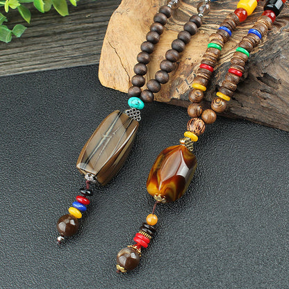 Women's & Men's Prayer Beads Long Scenic Spot Cotton Necklaces