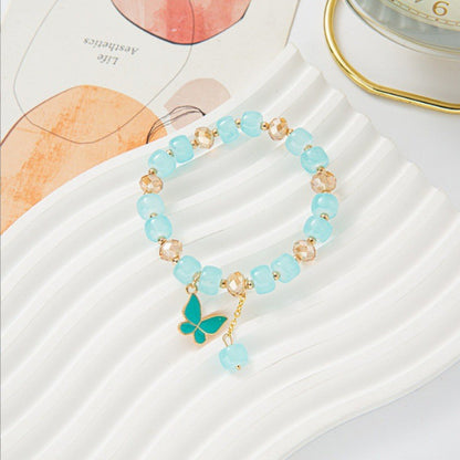 National Style Butterfly Cracked Cystal Gradient Bracelets