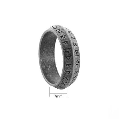 Men's Vintage Viking Rune Titanium Steel Fashion Rings