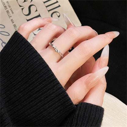 Zircon Stylish Opening Simple Personalized Light Rings