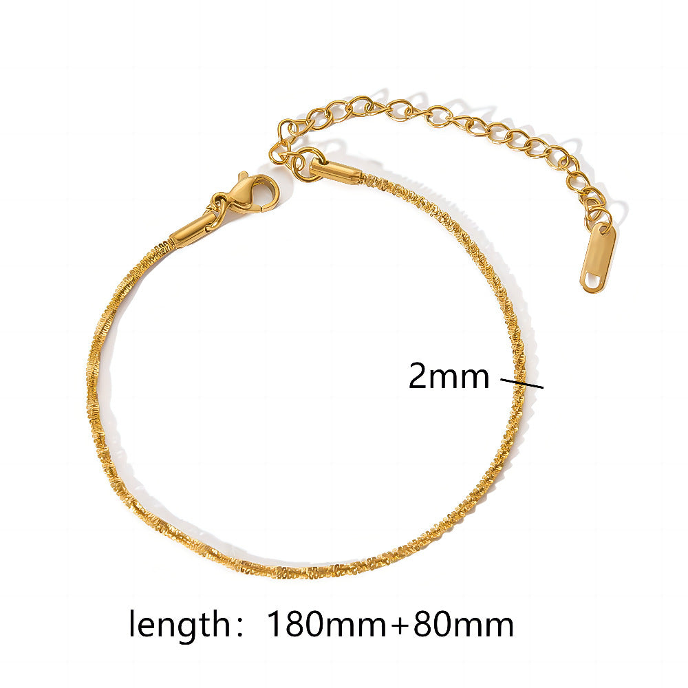 Plating Accessories Stainless Steel Snake Bones Bracelets