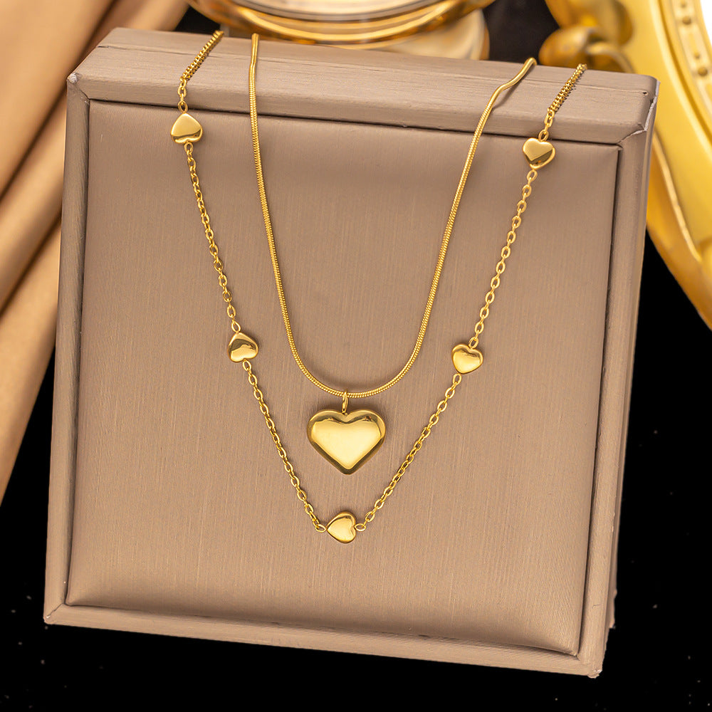 Women's Exquisite Versatile Fashion Stainless Steel Clavicle Necklaces