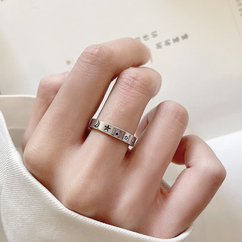 Lan Sier Niche Starry Sky Design Female Rings