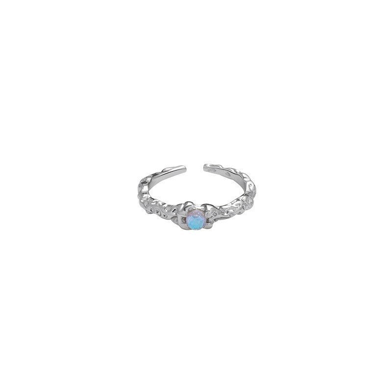 Opal Moonstone Colored Gems Zircon Pink Diamond Female Rings