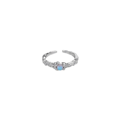 Opal Moonstone Colored Gems Zircon Pink Diamond Female Rings