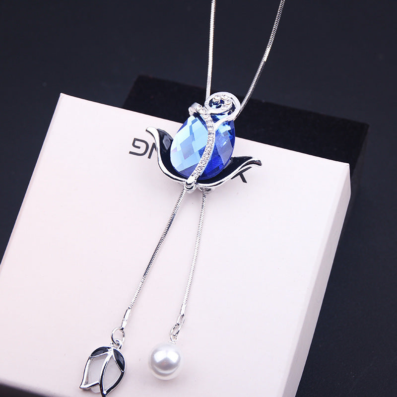 Women's Luxury Design High Quality Tassel Pearl Necklaces