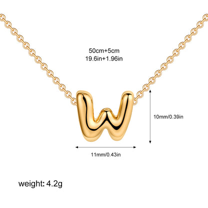 English Letter Simple High-grade Stainless Steel Necklaces