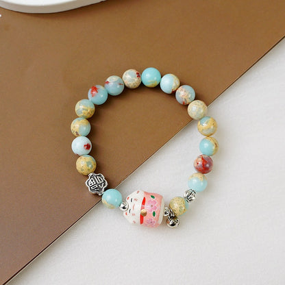 Women's Ceramic Summer High-grade Chinese Style National Bracelets