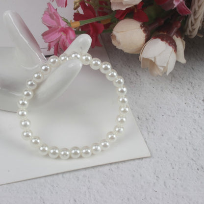 Children's Imitation Pearl Plastic Stringed Pearls Acrylic Handmade Bracelets