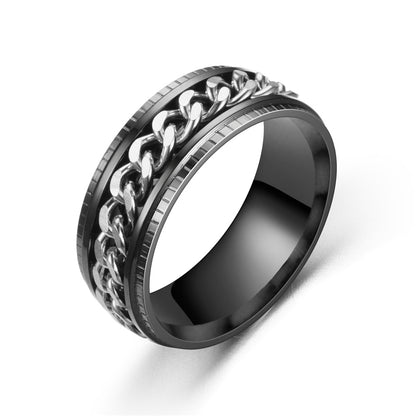 Men's Bottle Opener Stainless Steel Chain Unique Rings