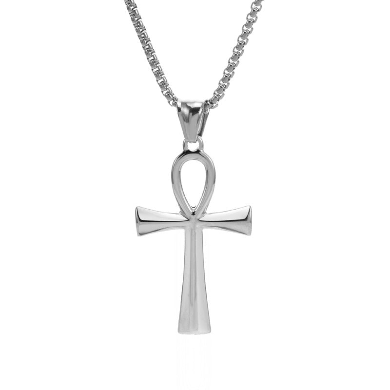 Men's Stainless Steel Cross Personalized Glossy Niche Pendants