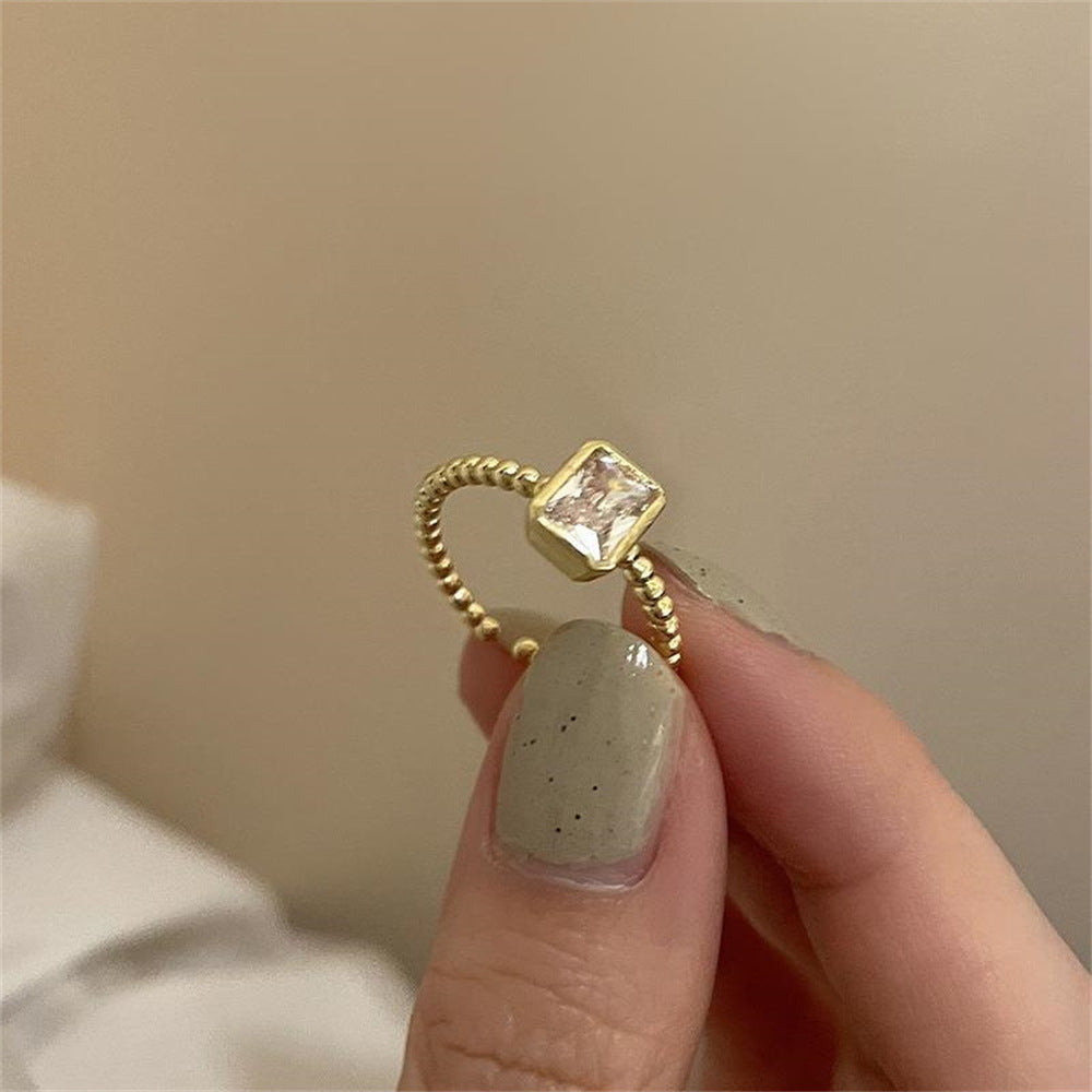 Glazed Butterfly Female Western Style Design High Sense Unique Rings