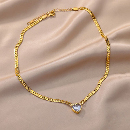Women's Diamond Light Luxury Jewelry Suit Fashion Necklaces