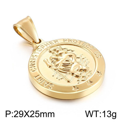 Men's Fashion Personality Stainless Steel Titanium Simple Pendants