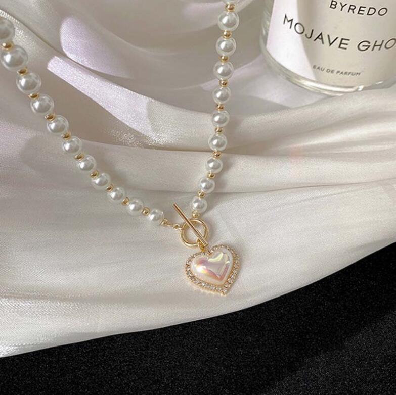 Imitation Pearl Love Cold Wind Sweet Necklaces