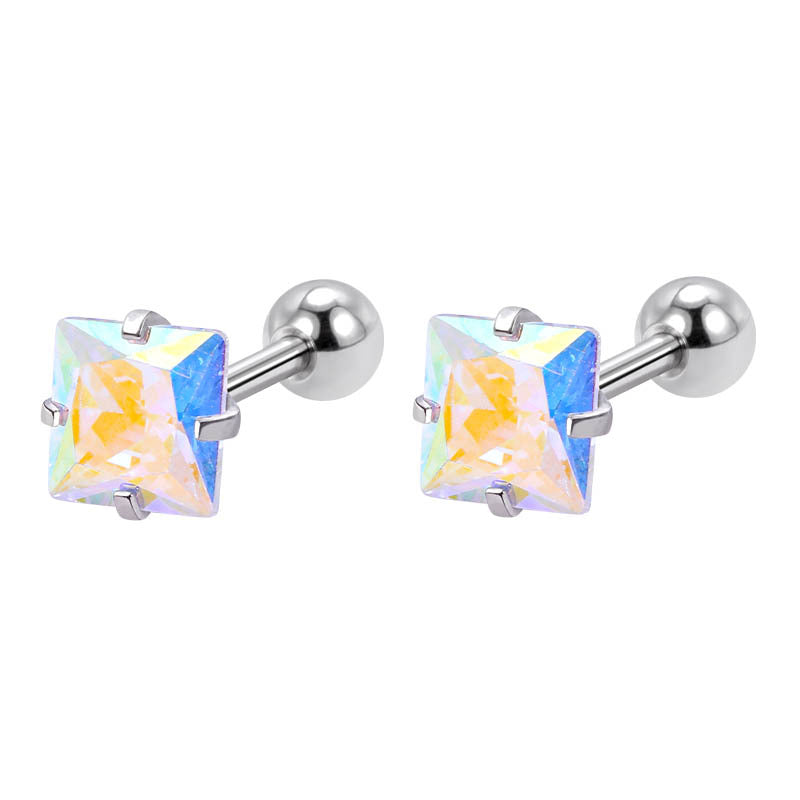 Stainless Steel Screw Female Sleeping No Need To Take Earrings