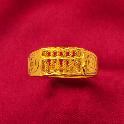 Men's Jewelry Gold Plated Opening Money Abacus Vietnam Placer Rings