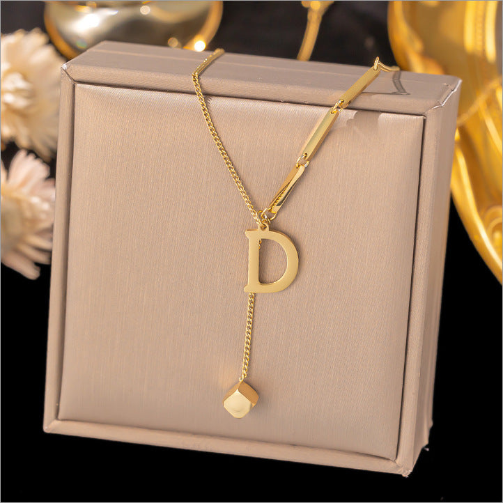 Titanium Steel No Fading Simple Gold Special Necklaces