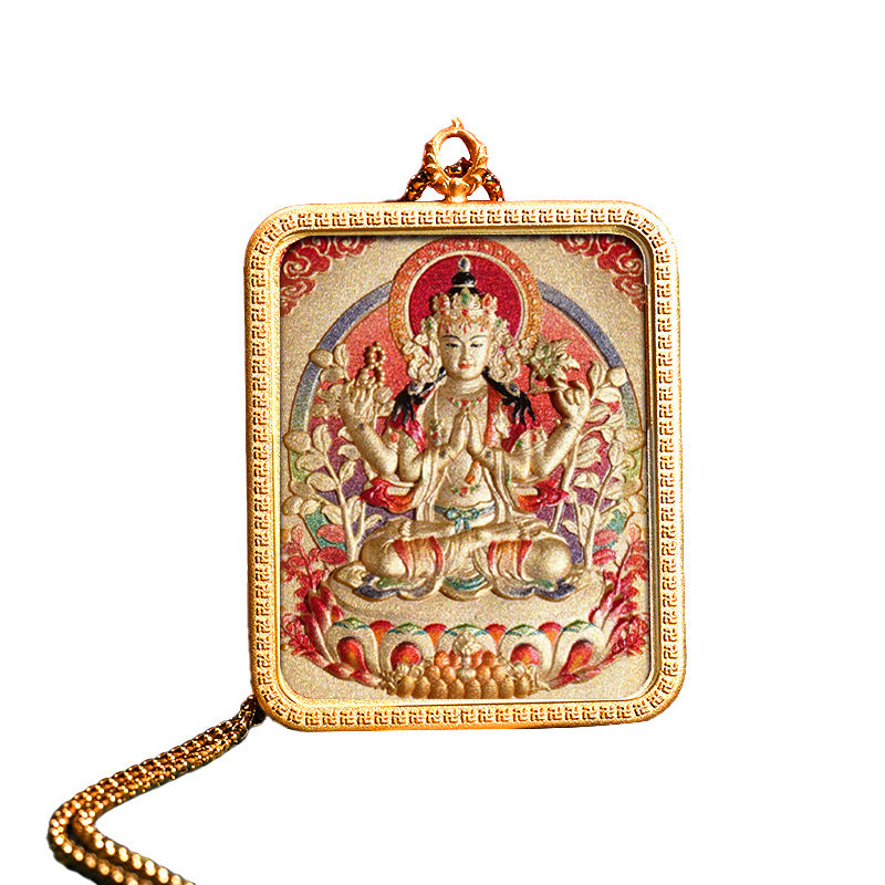 Women's & Men's Tibetan Full Body Five Ye Copper Pendants