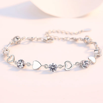 Women's Fresh Sweet Cutout Heart-shaped Fashion Valentine's Bracelets