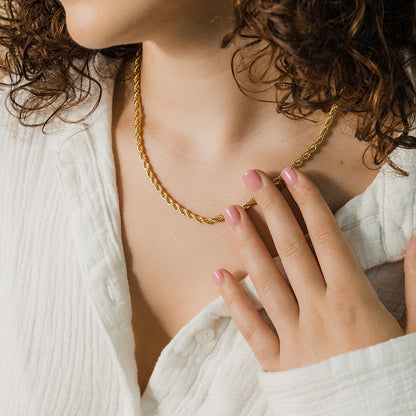 Women's & Men's Stainless Gold Hip Hop Cuban Link Necklaces