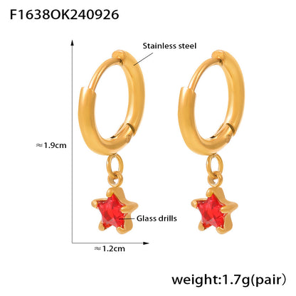 Women's Ear Bones Electroplated Niche Micro Inlaid Earrings