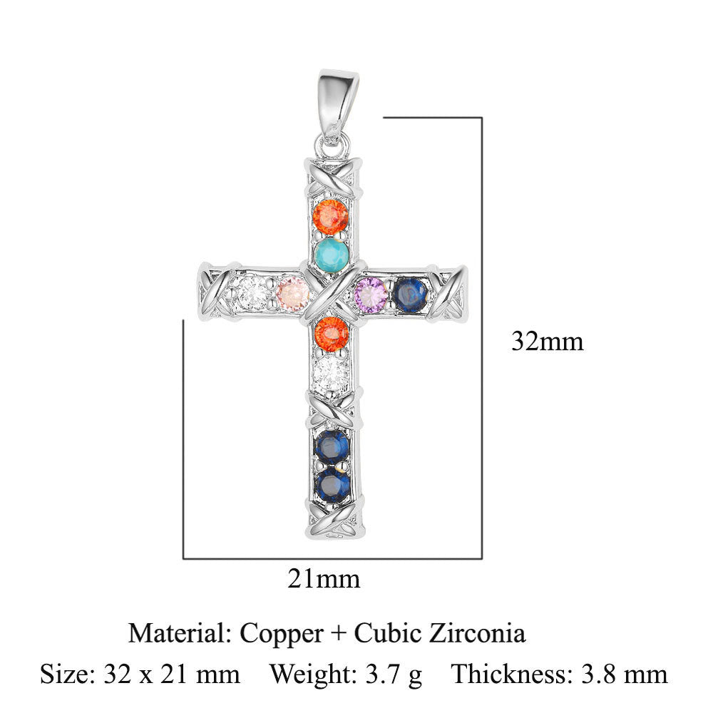 Zirconium Copper Micro Inlaid Zircon Ornament Pendants