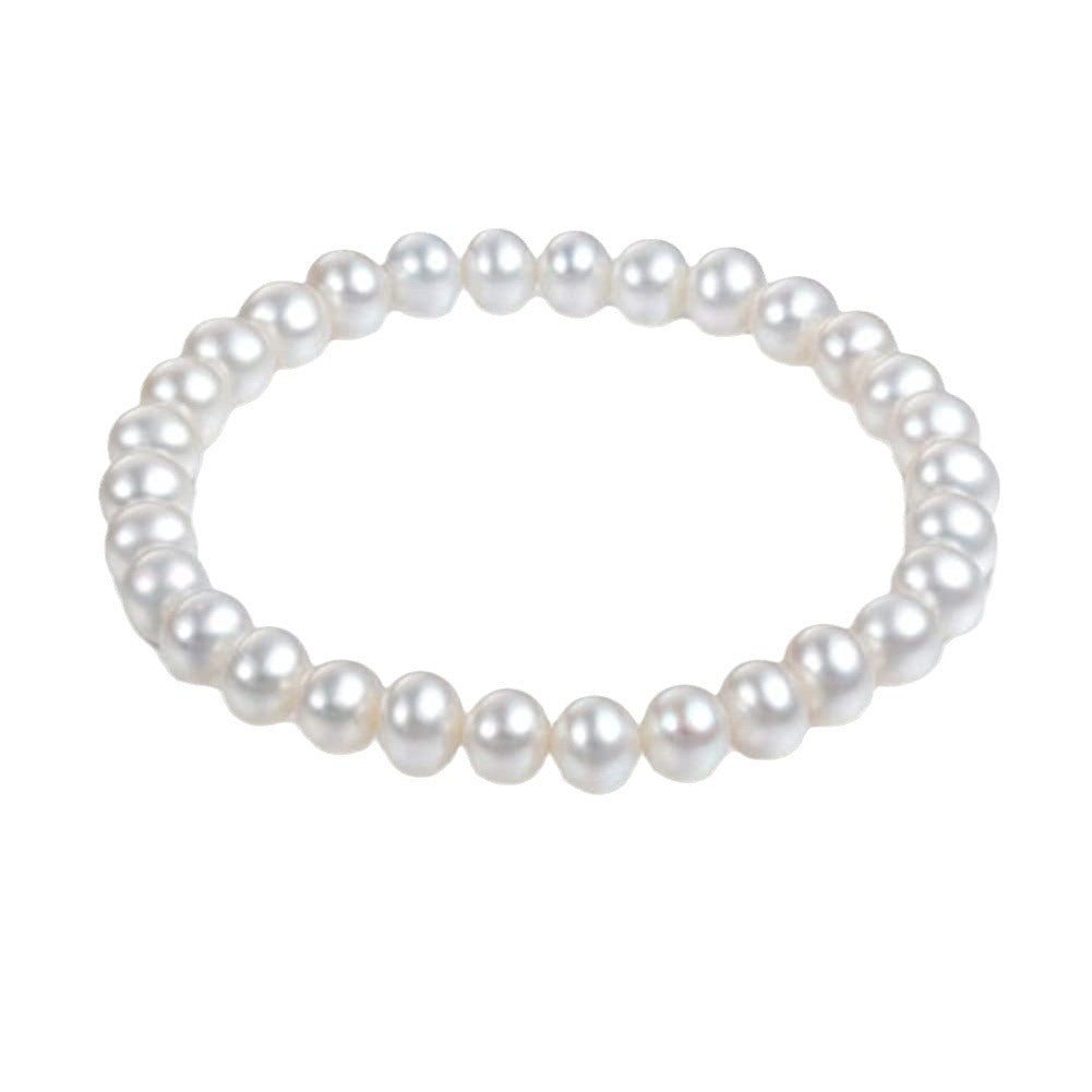 Children's Imitation Pearl Plastic Stringed Pearls Acrylic Handmade Bracelets