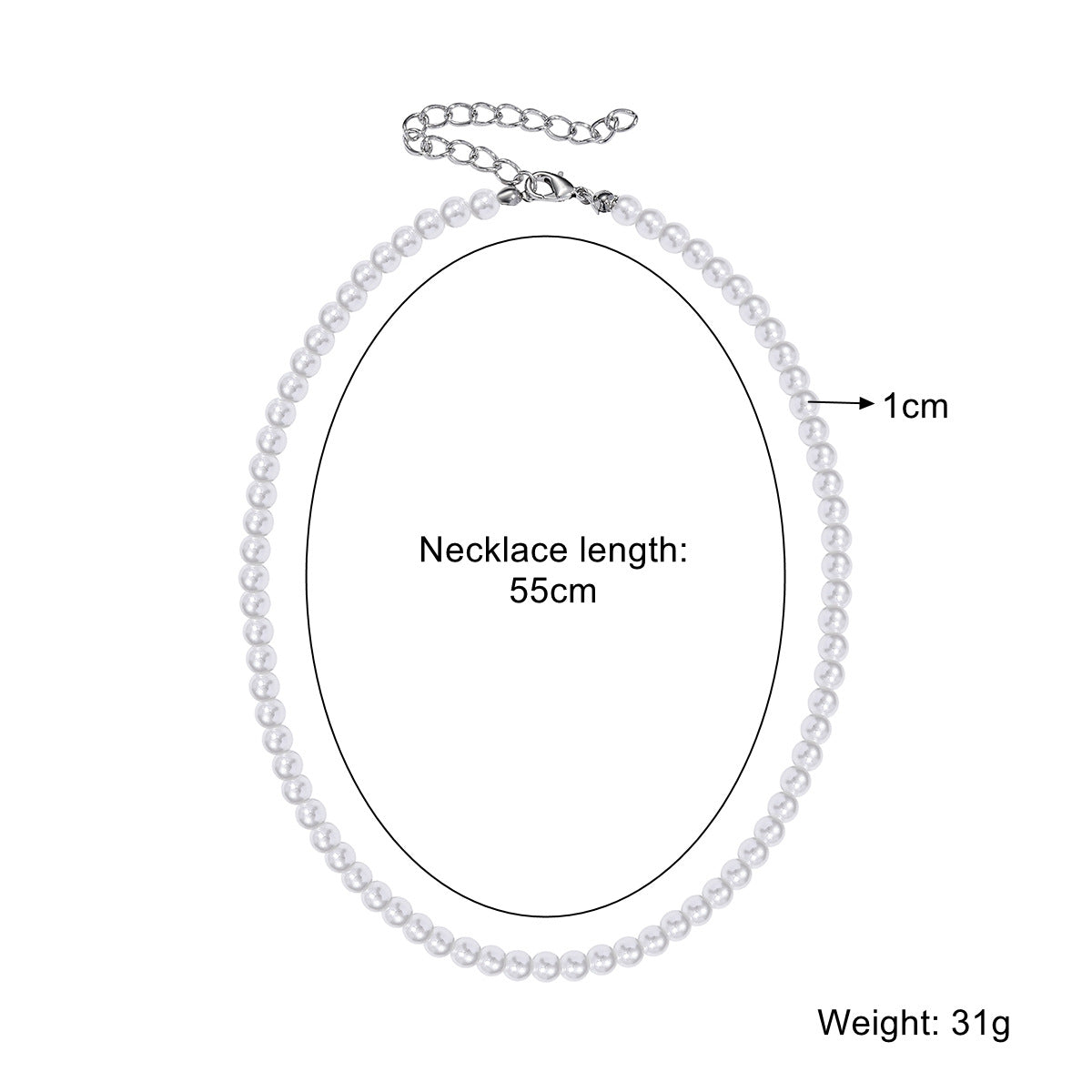 Women's Comfortable Simple Pearl Pieces Suit Necklaces