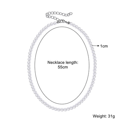 Women's Comfortable Simple Pearl Pieces Suit Necklaces
