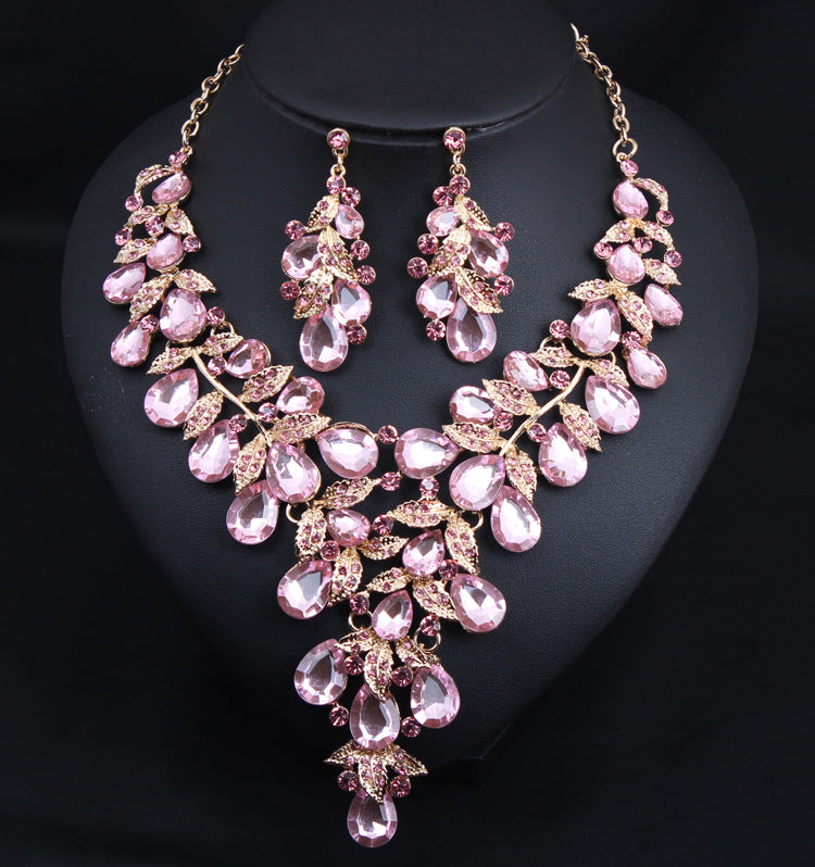 Women's Jewelry Exaggerated Personalized Rhinestone Big Suit Necklaces