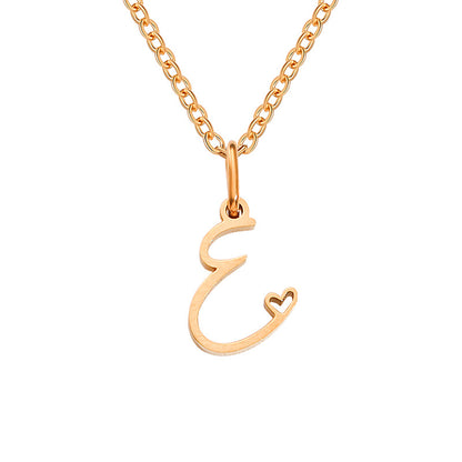 Letter Female Personalized Minority Clavicle Chain Necklaces