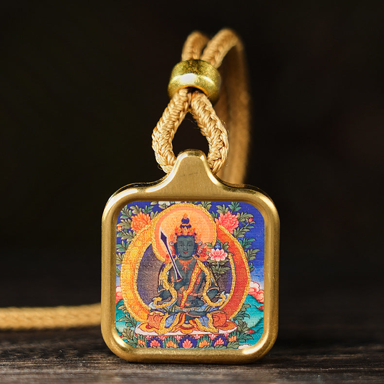 Bodhisattva Dragon Yellow God Of Wealth Necklaces