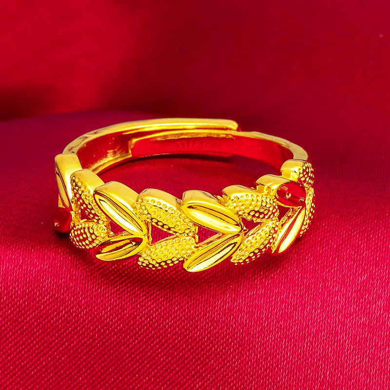 Women's Alluvial Gold Fashion Trendy Internet Trend Rings