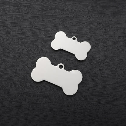 Steel Dog Tag Nameplate Metal Blank Pendants