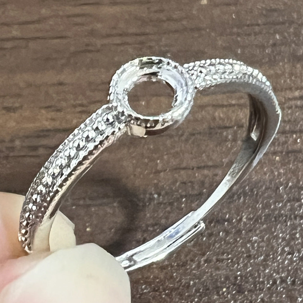 Frame Open Mouth Autumn Copper Alloy Electroplating Sier Rings