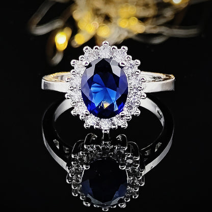 Women's Luxury Fashion Sunflower Colorful Crystals Rings