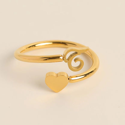 Three-dimensional Love Little Finger Open Adjustable Rings