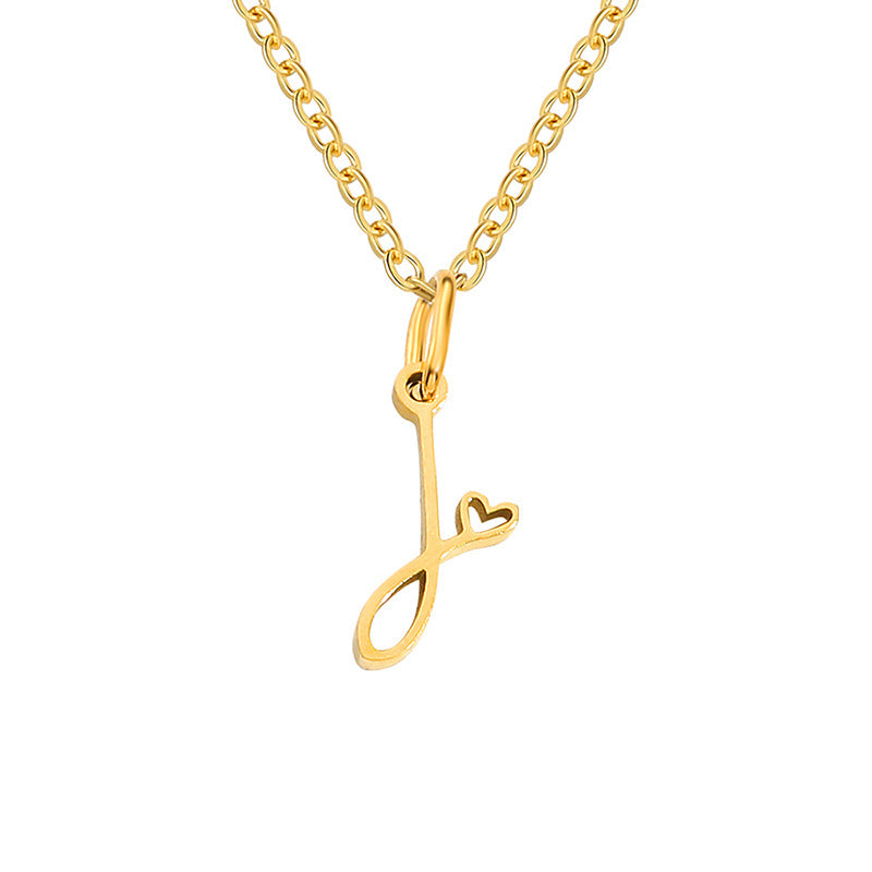 Letter Female Personalized Minority Clavicle Chain Pendants