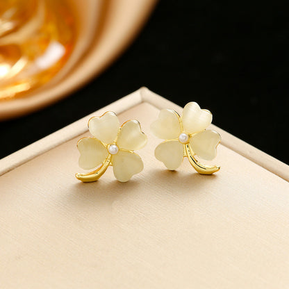 Opal Stone Ear Female Design High-grade Necklaces