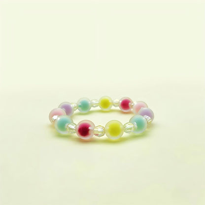 Children's Pearl Female Summer Dopamine Acrylic Niche Bracelets