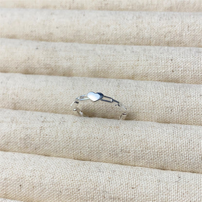 Women's Simple Sterling Sier Special Interest Light Rings